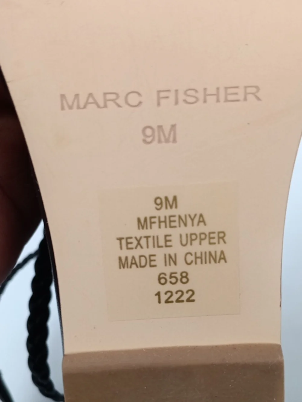 Marc Fisher braided leather